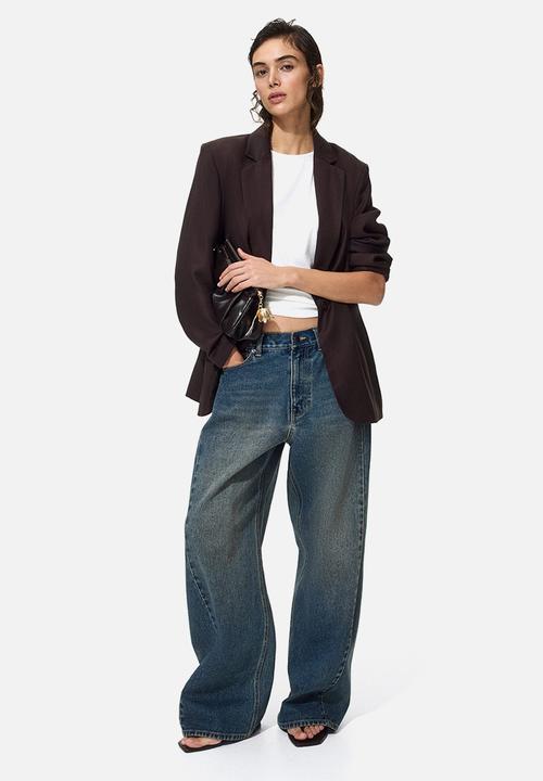 H&M - Single-breasted blazer - dark brown
