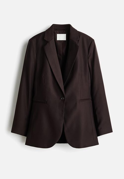 H&M - Single-breasted blazer - dark brown
