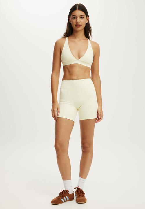 Cotton On - Ultra Soft Contour Bike Short - Lemon Icing