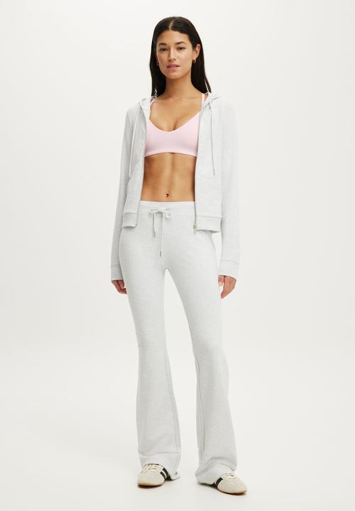 Cotton On - Stretch Fleece Fitted Zip Through - Cloudy Grey Marle