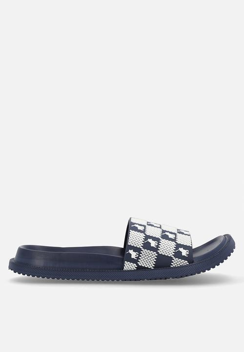 POLO - Monogram Moulded Slide - Navy