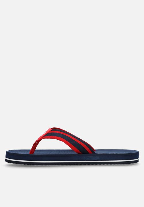 POLO - Perforated Flip Flop - Navy