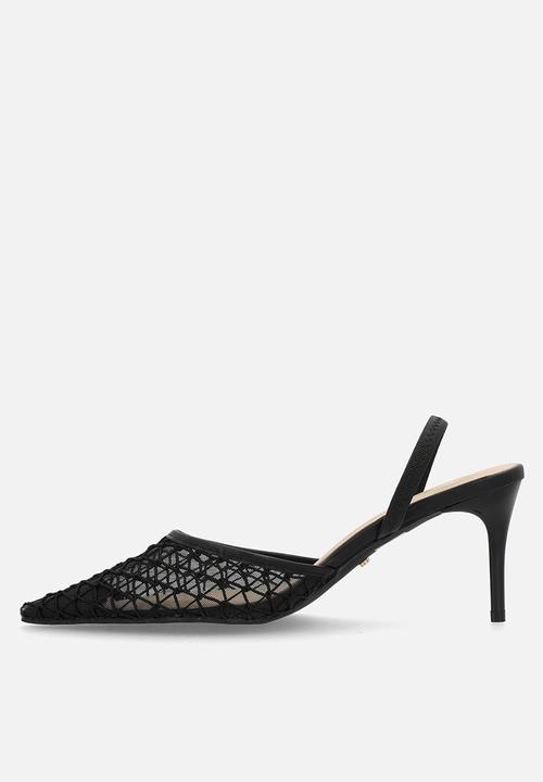 Miss Black - Gallery 9 embroidery heel - black
