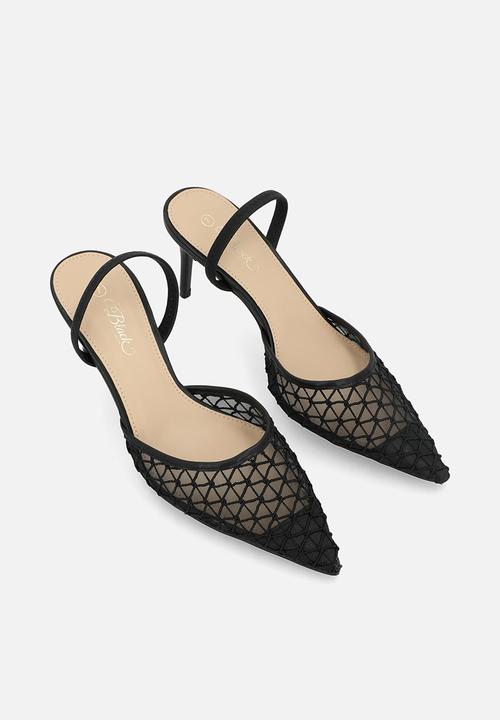 Miss Black - Gallery 9 embroidery heel - black