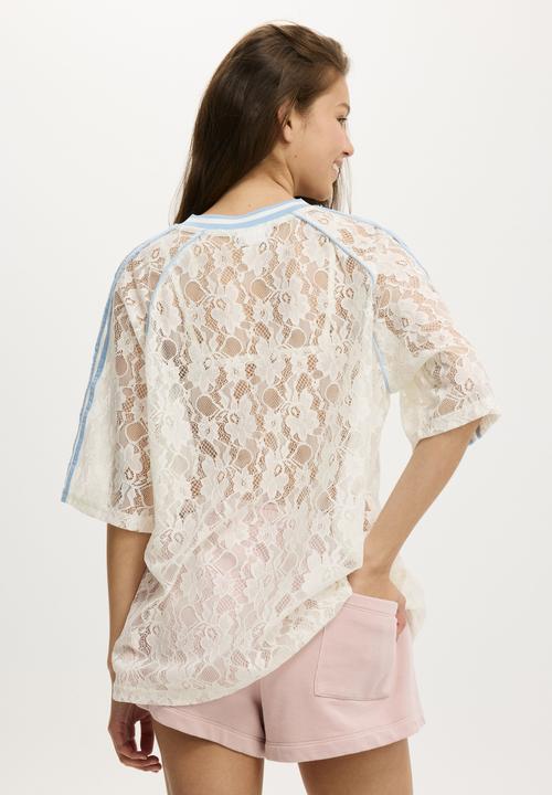 Cotton On - The Raglan Graphic Jersey Tee - 88/Gardenia