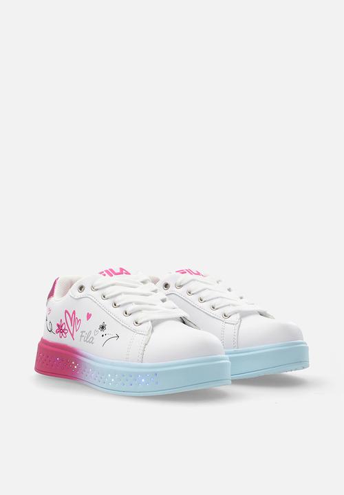 FILA - Nova lights lace up - white/cerise
