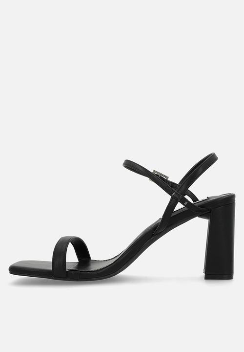 Madison® - Believe open toe ankle strap - black