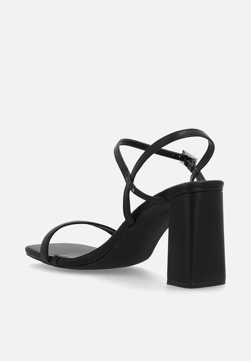 Madison® - Believe open toe ankle strap - black