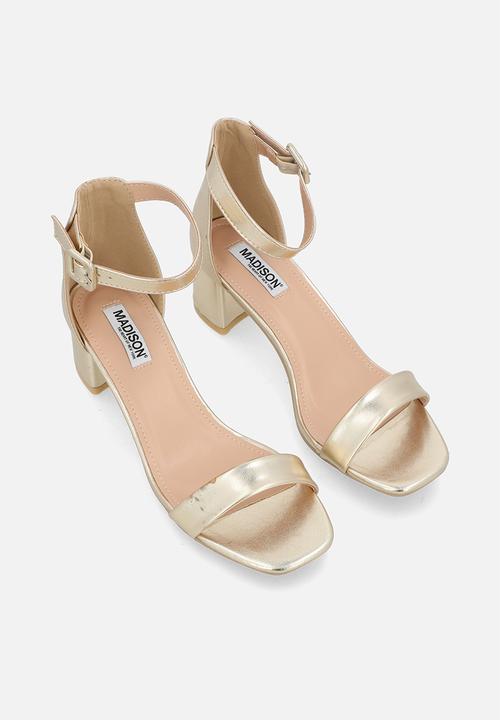 Madison® - Amira 4 open toe ankle strap - gold