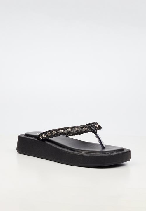 Viabeach - Coconut 11 braided thick sandal - black
