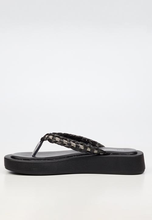 Viabeach - Coconut 11 braided thick sandal - black