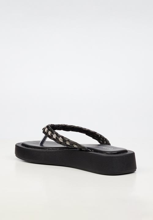 Viabeach - Coconut 11 braided thick sandal - black