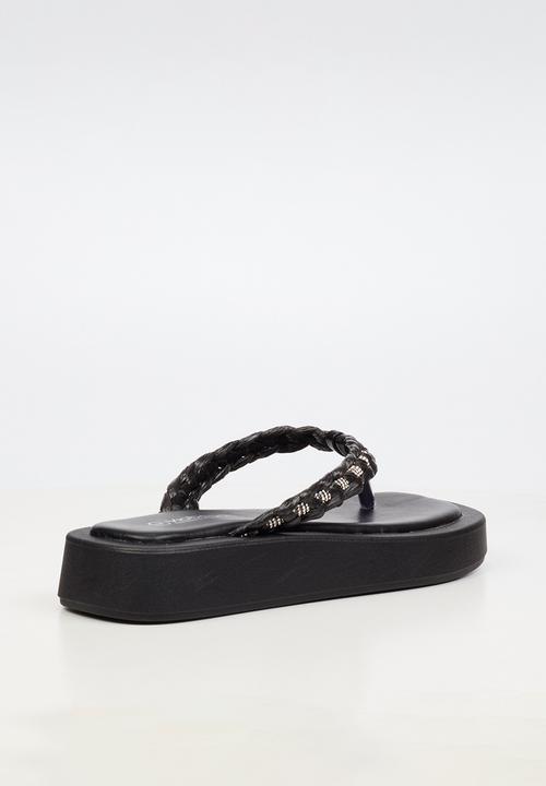 Viabeach - Coconut 11 braided thick sandal - black