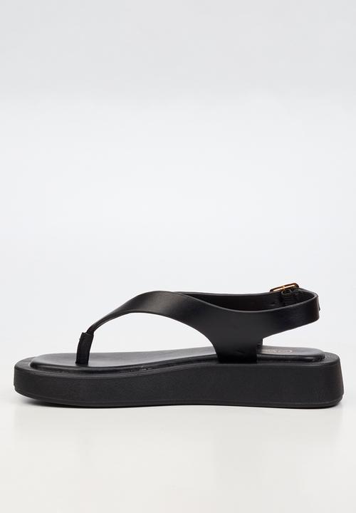 Viabeach - Coconut 13 toe thong thick sandal - black