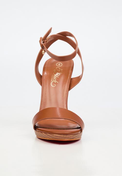 Miss Black - Mia 1 classic platform heel - tan