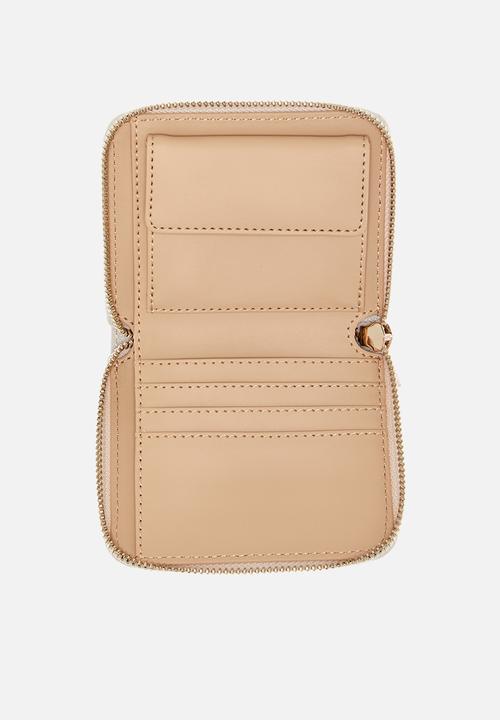 GUESS - Slg Laurel ii Slg Small Zip Around - Latte Logo