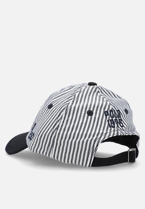 POLO - 6 Panel Stripe Peak  - Navy