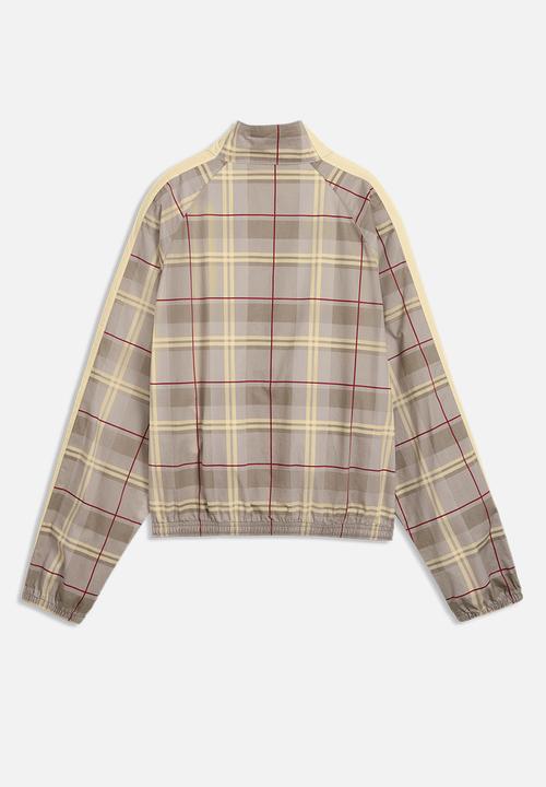 PUMA - T7 Relaxed Tartan Woven Jacket - Mouse Gray