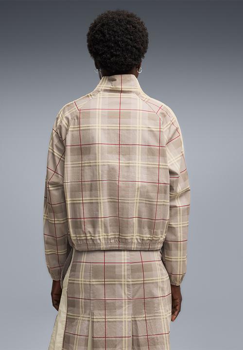 PUMA - T7 Relaxed Tartan Woven Jacket - Mouse Gray