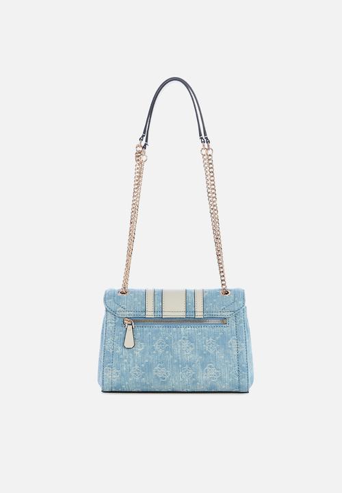 GUESS - Noelle ii Cnvrtble Xbody Flap - Denim Logo