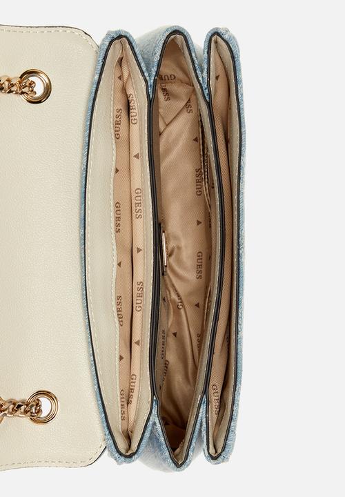 GUESS - Noelle ii Cnvrtble Xbody Flap - Denim Logo