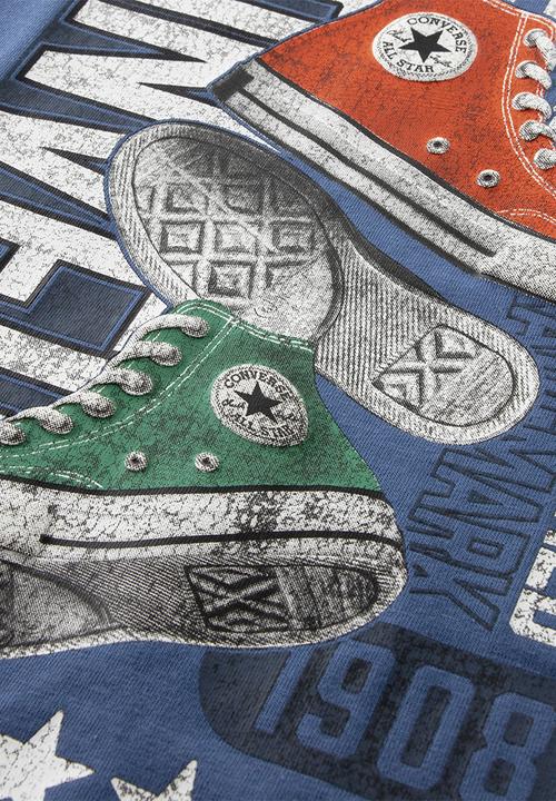 Converse - Cnvb Varcity Double Kicks Ss T - Armor Blue