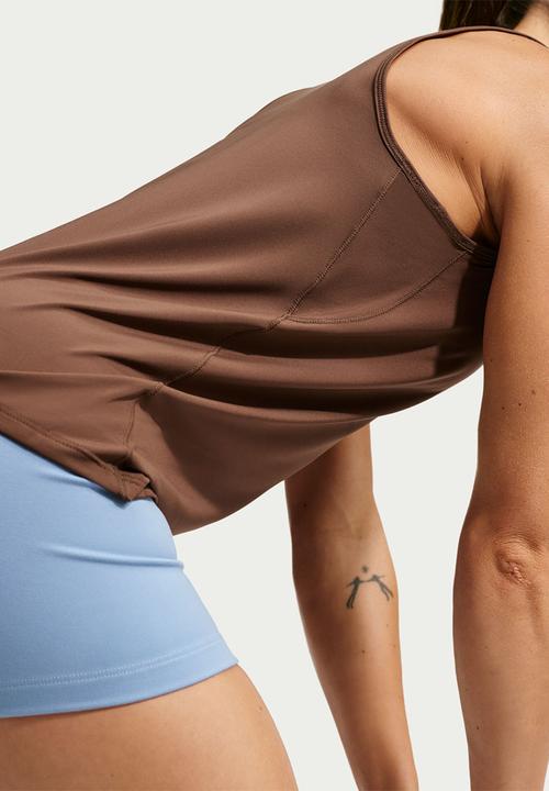 Nike - W Nk One Classic Dri-Fit Tank Top - Cacaowow/White