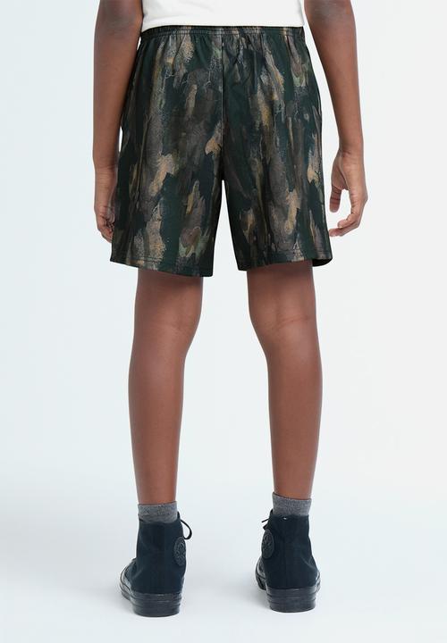 Converse - Cnvb Tree Bark Aop Short - Vintage Cargo / Black