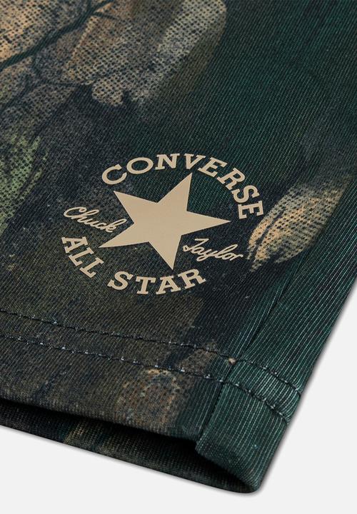 Converse - Cnvb Tree Bark Aop Short - Vintage Cargo / Black