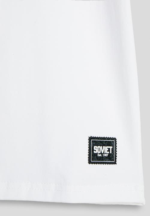 SOVIET - Boys S/Slv Crew Neck Box Tee - White