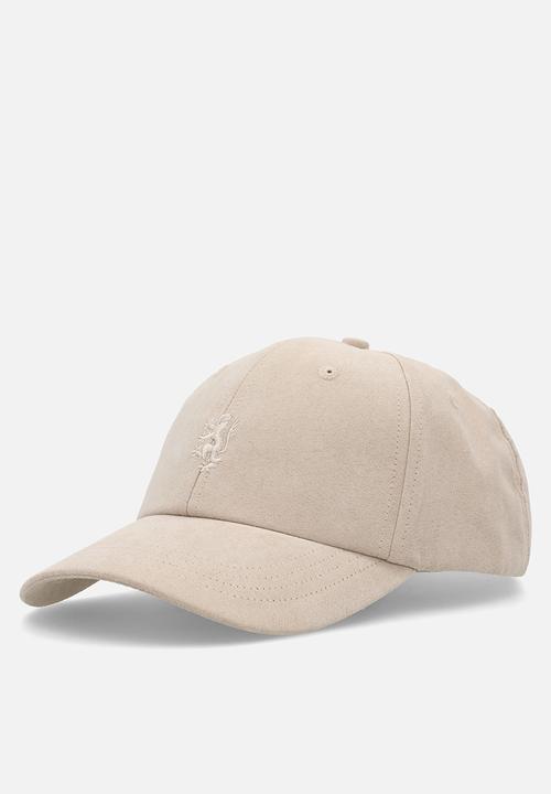 Pringle of Scotland - Pringle Keagan Suede Peak Cap - Stone