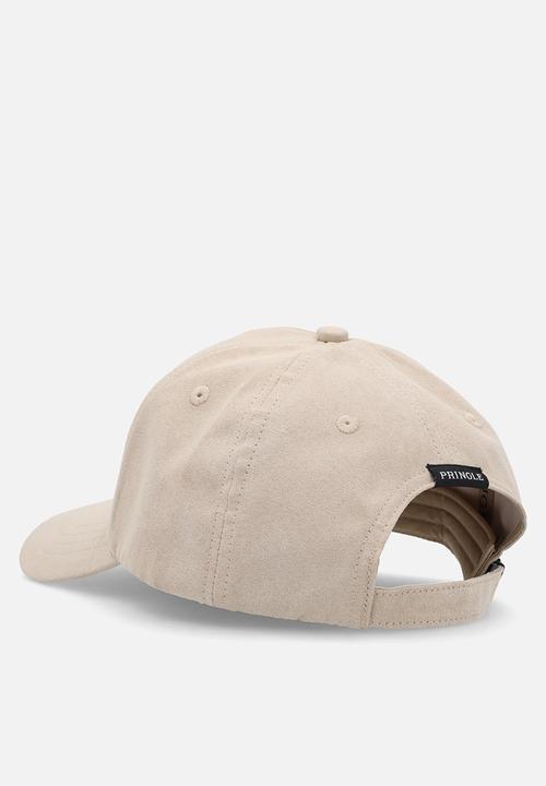 Pringle of Scotland - Pringle Keagan Suede Peak Cap - Stone