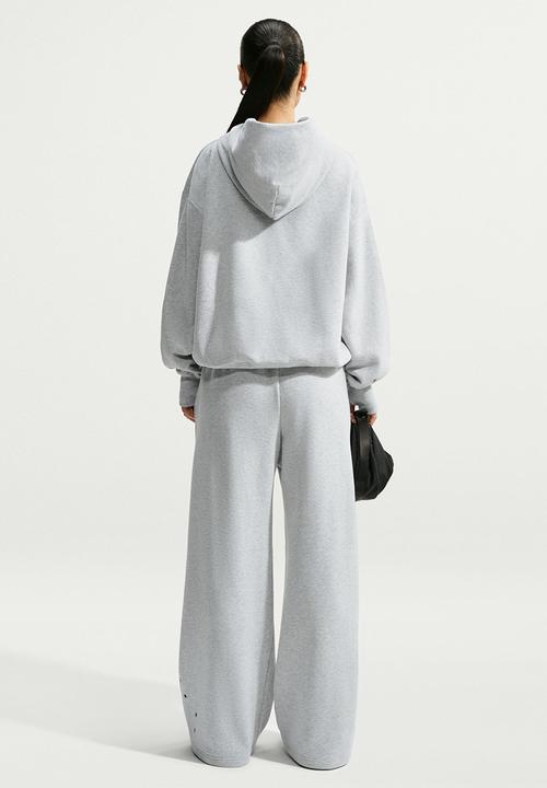 Nike - W Nk Stdo Flc Mw Oversized Pull Over Hoodie - Gridiron/Sail