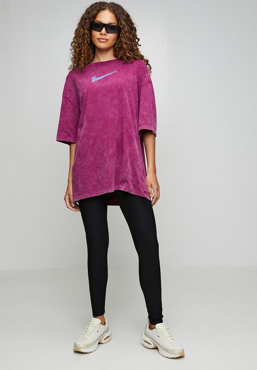 Nike - W Nk Df Move Short sleeve Os Train Tee - True Berry