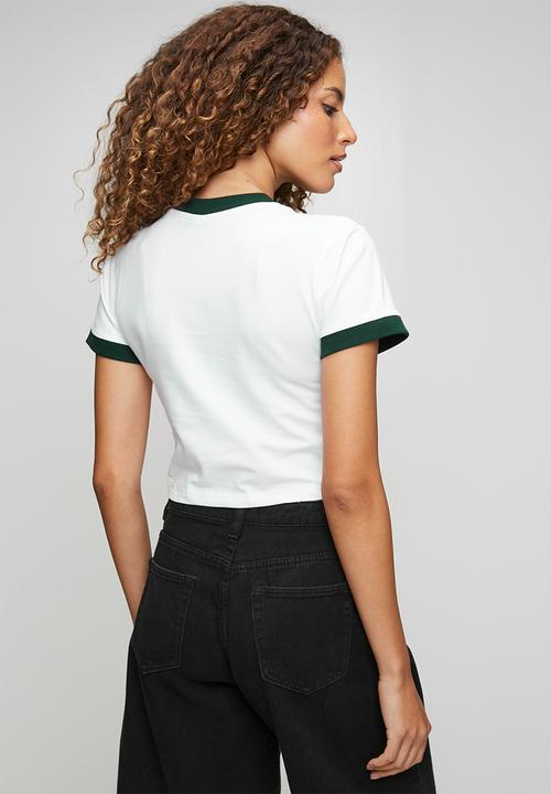 FILA - Juno Crop Top - White/Scarab
