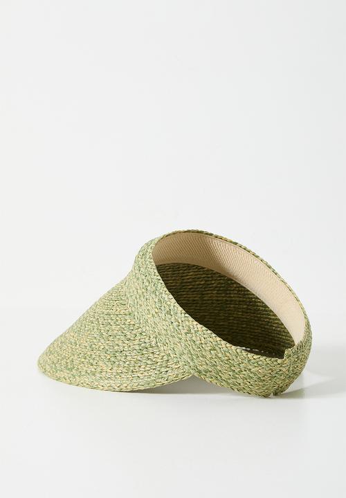 Tessa Design - Promise Woven Wide Peak Visor - Green