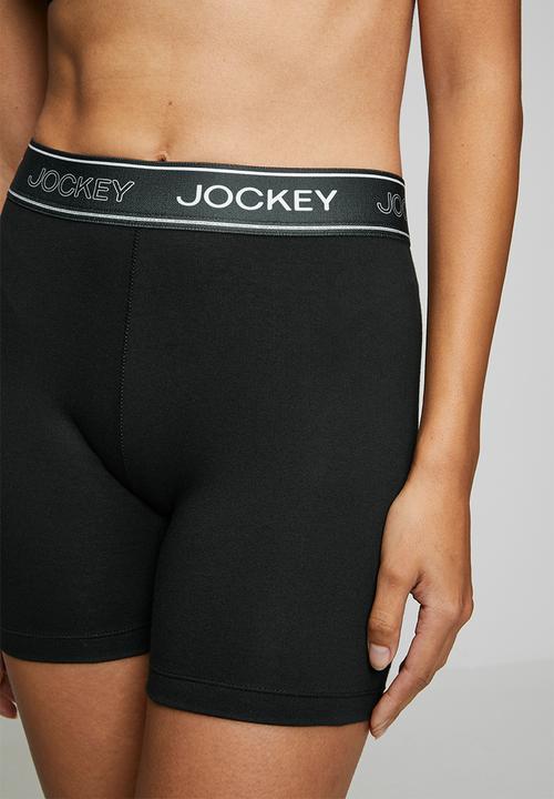 Jockey - Monochrome biker short - black