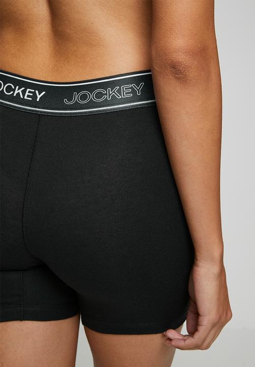 Jockey - Monochrome biker short - black