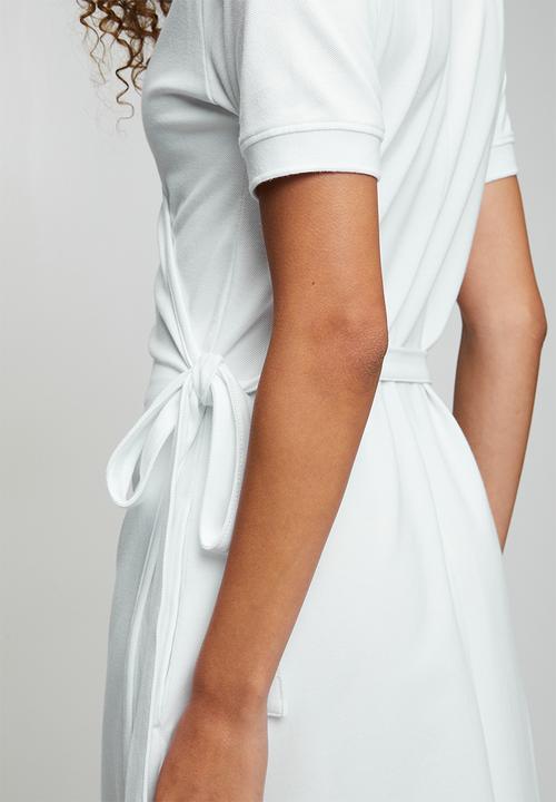 POLO - Wmn Mbali Short Sleeve s Wrap Golfer Dress - White