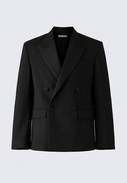 H&M - ELIE SAAB H&M: Double-breasted wool blazer - black - 1374706001