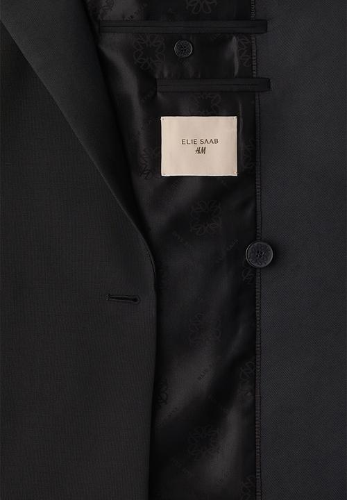 H&M - ELIE SAAB H&M: Double-breasted wool blazer - black - 1374706001