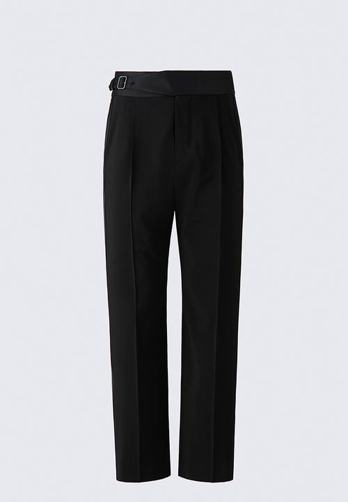 H&M - ELIE SAAB H&M: Wool tuxedo trousers - black
