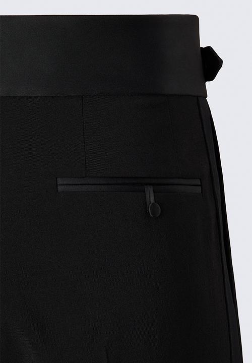 H&M - ELIE SAAB H&M: Wool tuxedo trousers - black