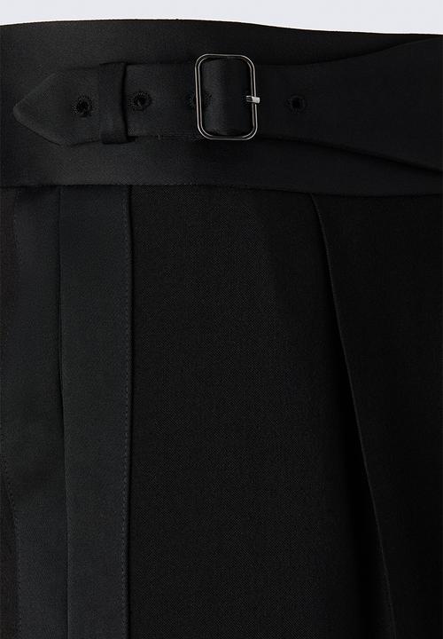 H&M - ELIE SAAB H&M: Wool tuxedo trousers - black