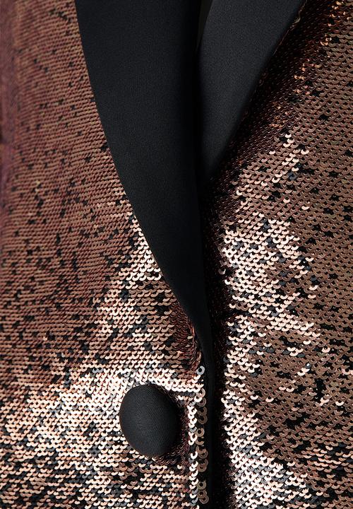 H&M - ELIE SAAB H&M: Sequined blazer - gold-coloured/black