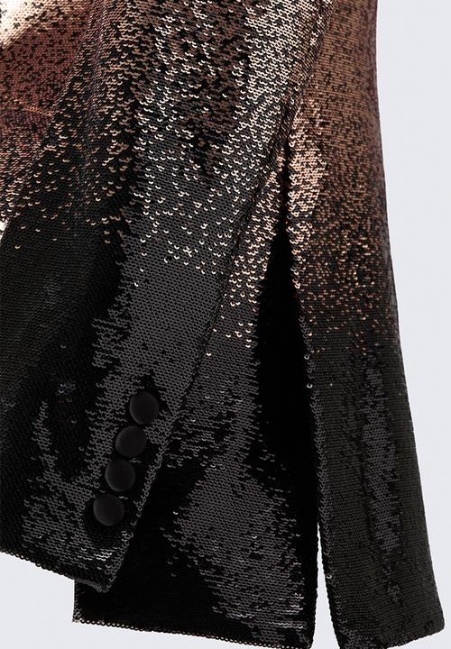 H&M - ELIE SAAB H&M: Sequined blazer - gold-coloured/black