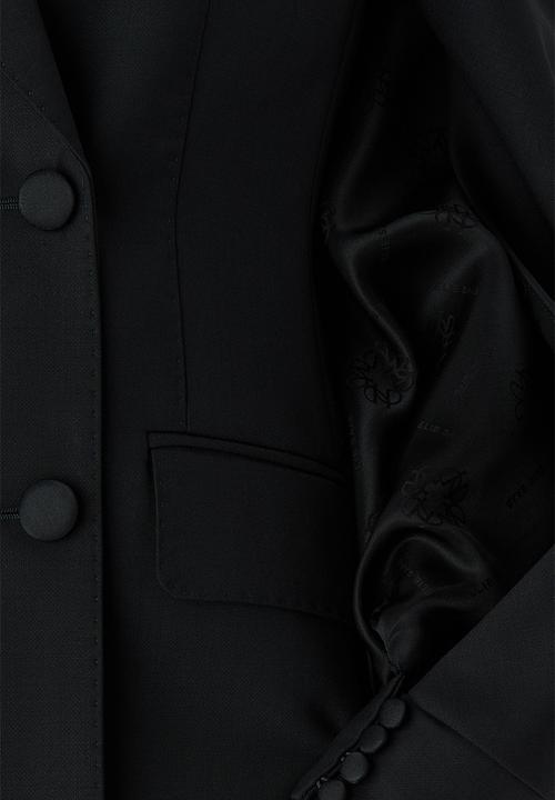 H&M - ELIE SAAB H&M: Cape-detail wool blazer - black
