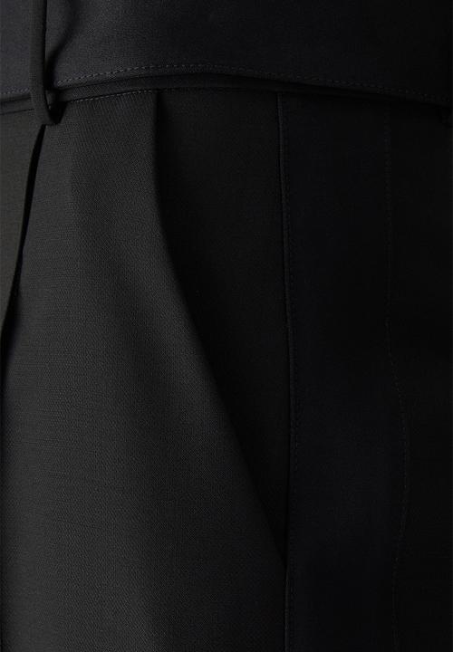 H&M - ELIE SAAB H&M: Tie-detail wool trousers - black