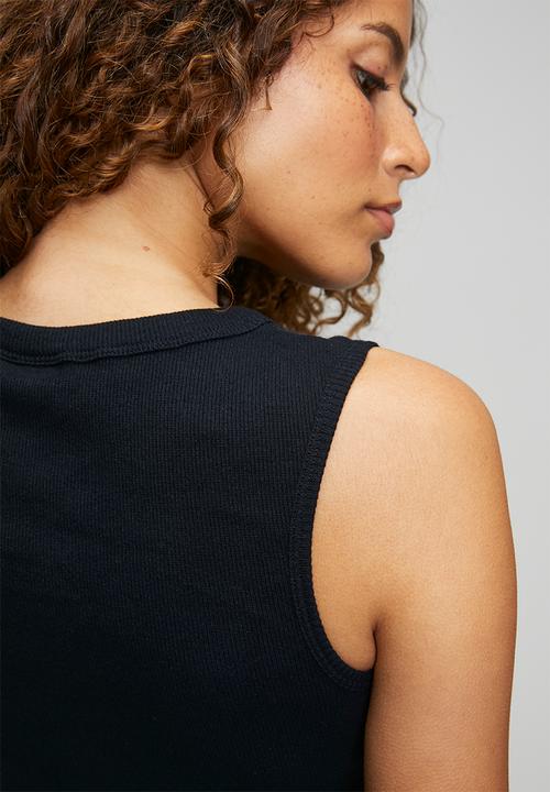 POLO - Wmn Hazel Sl Button Tank Top - Navy