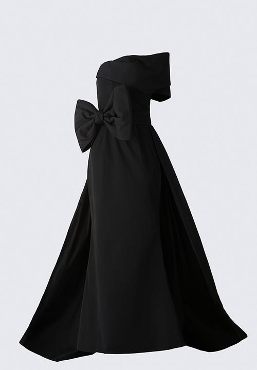 H&M - ELIE SAAB H&M: Bow-detail train dress - black - 1343804001